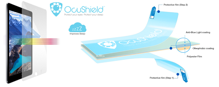 Ocushield blauw licht filter folie